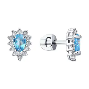 Серьги Sokolov и Diamant серебро 92021147 (Sokolov и Diamant, Россия)