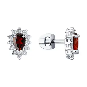 Серьги Sokolov и Diamant серебро 92021148 (Sokolov и Diamant, Россия)