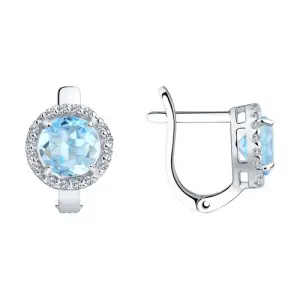 Серьги Sokolov и Diamant серебро 92021162 (Sokolov и Diamant, Россия)