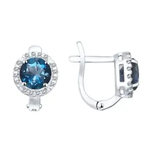 Серьги Sokolov и Diamant серебро 92021163 (Sokolov и Diamant, Россия)