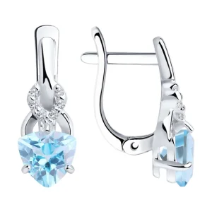 Серьги Sokolov и Diamant серебро 92021177 (Sokolov и Diamant, Россия)