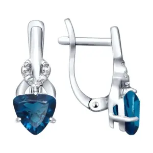 Серьги Sokolov и Diamant серебро 92021178 (Sokolov и Diamant, Россия)