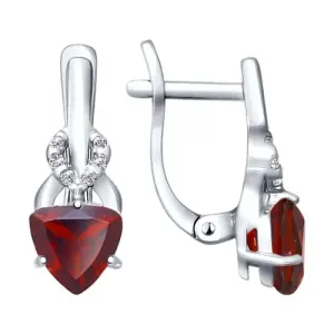 Серьги Sokolov и Diamant серебро 92021179 (Sokolov и Diamant, Россия)