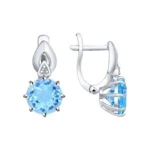 Серьги Sokolov и Diamant серебро 92021218 (Sokolov и Diamant, Россия)