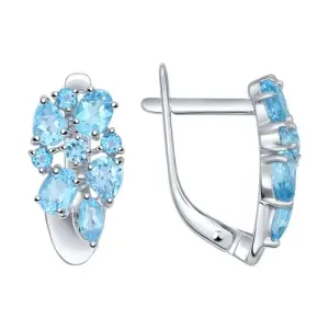 Серьги Sokolov и Diamant серебро 92021247 (Sokolov и Diamant, Россия)