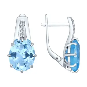 Серьги Sokolov и Diamant серебро 92021288 (Sokolov и Diamant, Россия)
