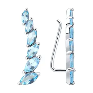 Серьги Sokolov и Diamant серебро 92021348 (Sokolov и Diamant, Россия)
