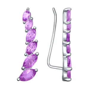 Серьги Sokolov и Diamant серебро 92021350 (Sokolov и Diamant, Россия)