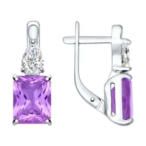Серьги Sokolov и Diamant серебро 92021413 (Sokolov и Diamant, Россия)