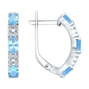 Серьги Sokolov и Diamant серебро 92021430 (Sokolov и Diamant, Россия)