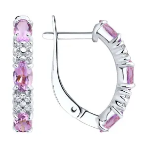 Серьги Sokolov и Diamant серебро 92021432 (Sokolov и Diamant, Россия)