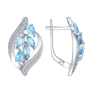 Серьги Sokolov и Diamant серебро 92021509 (Sokolov и Diamant, Россия)