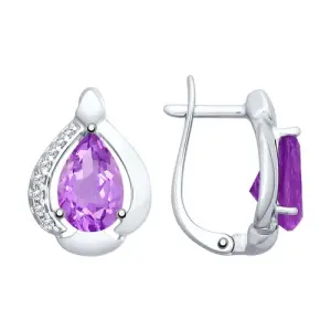 Серьги Sokolov и Diamant серебро 92021633 (Sokolov и Diamant, Россия)