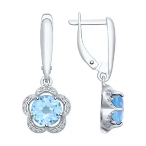 Серьги Sokolov и Diamant серебро 92021641 (Sokolov и Diamant, Россия)