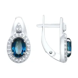 Серьги Sokolov и Diamant серебро 92021684 (Sokolov и Diamant, Россия)
