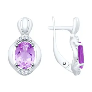 Серьги Sokolov и Diamant серебро 92021690 (Sokolov и Diamant, Россия)