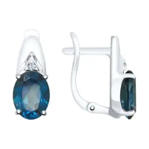 Серьги Sokolov и Diamant серебро 92021692 (Sokolov и Diamant, Россия)