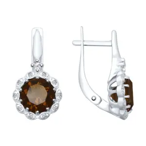 Серьги Sokolov и Diamant серебро 92021714 (Sokolov и Diamant, Россия)