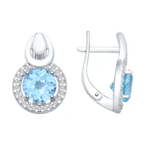 Серьги Sokolov и Diamant серебро 92021728 (Sokolov и Diamant, Россия)