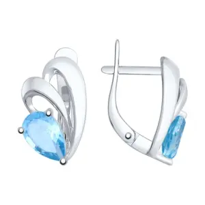 Серьги Sokolov и Diamant серебро 92021753 (Sokolov и Diamant, Россия)