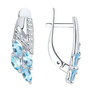 Серьги Sokolov и Diamant серебро 92021756 (Sokolov и Diamant, Россия)