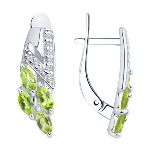 Серьги Sokolov и Diamant серебро 92021758 (Sokolov и Diamant, Россия)