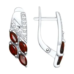 Серьги Sokolov и Diamant серебро 92021760 (Sokolov и Diamant, Россия)