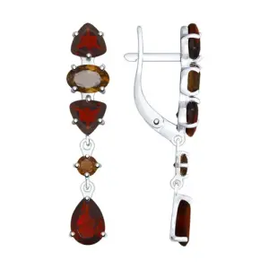 Серьги Sokolov и Diamant серебро 92021767 (Sokolov и Diamant, Россия)