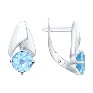 Серьги Sokolov и Diamant серебро 92021798 (Sokolov и Diamant, Россия)