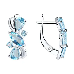 Серьги Sokolov и Diamant серебро 92021801 (Sokolov и Diamant, Россия)
