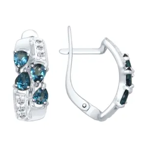 Серьги Sokolov и Diamant серебро 92021810 (Sokolov и Diamant, Россия)