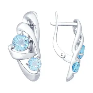 Серьги Sokolov и Diamant серебро 92021817 (Sokolov и Diamant, Россия)