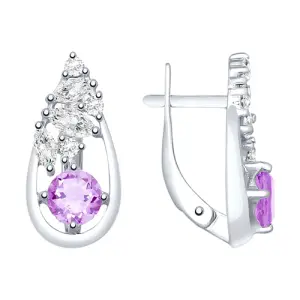 Серьги Sokolov и Diamant серебро 92021851 (Sokolov и Diamant, Россия)