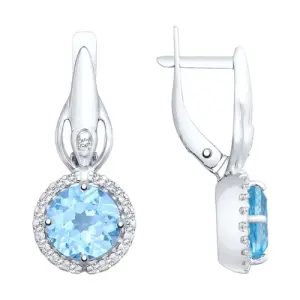 Серьги Sokolov и Diamant серебро 92021858 (Sokolov и Diamant, Россия)