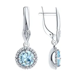 Серьги Sokolov и Diamant серебро 92021875 (Sokolov и Diamant, Россия)