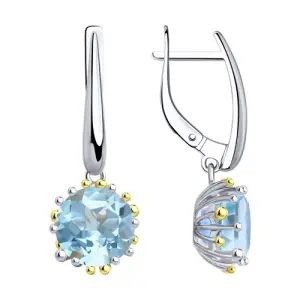 Серьги Sokolov и Diamant серебро 92021899 (Sokolov и Diamant, Россия)