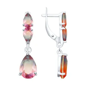 Серьги Sokolov и Diamant серебро 92021919 (Sokolov и Diamant, Россия)