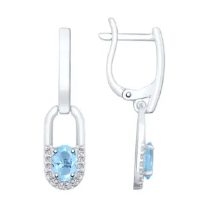 Серьги Sokolov и Diamant серебро 92021954 (Sokolov и Diamant, Россия)