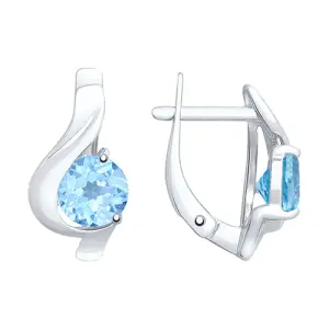 Серьги Sokolov и Diamant серебро 92021966 (Sokolov и Diamant, Россия)