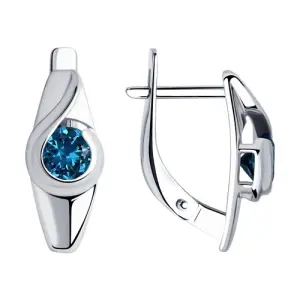 Серьги Sokolov и Diamant серебро 92021998 (Sokolov и Diamant, Россия)