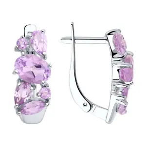 Серьги Sokolov и Diamant серебро 92022015 (Sokolov и Diamant, Россия)