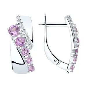 Серьги Sokolov и Diamant серебро 92022017 (Sokolov и Diamant, Россия)
