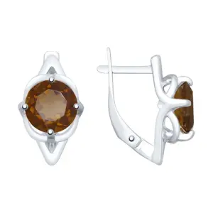 Серьги Sokolov и Diamant серебро 92022030 (Sokolov и Diamant, Россия)
