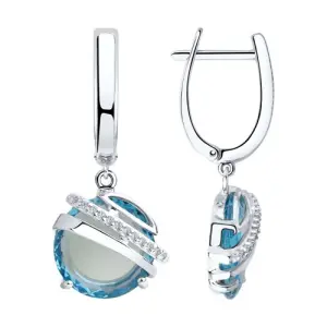 Серьги Sokolov и Diamant серебро 92022033 (Sokolov и Diamant, Россия)