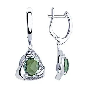 Серьги Sokolov и Diamant серебро 92022043 (Sokolov и Diamant, Россия)