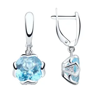 Серьги Sokolov и Diamant серебро 92022044 (Sokolov и Diamant, Россия)