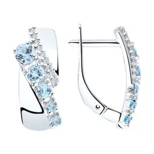 Серьги Sokolov и Diamant серебро 92022049 (Sokolov и Diamant, Россия)