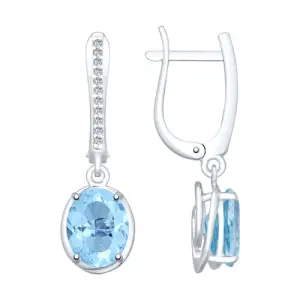 Серьги Sokolov и Diamant серебро 92022053 (Sokolov и Diamant, Россия)