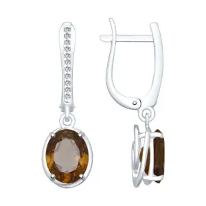 Серьги Sokolov и Diamant серебро 92022055 (Sokolov и Diamant, Россия)