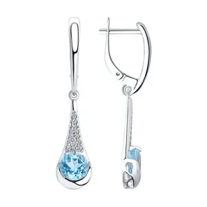 Серьги Sokolov и Diamant серебро 92022069 (Sokolov и Diamant, Россия)